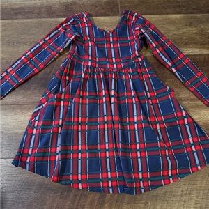 Hanna Andersson Red and Blue Plaid Kids Dress size 5